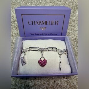 Bomb Party BP Charmelier BR18599 Written With All My Love Charm Bracelet